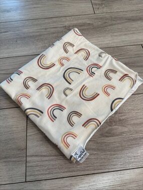 Copper Pearl Kona Knit Rainbow Swaddle Blanket Neutral Colors